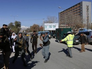 Powerful blast rocks police base in Kabul