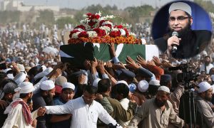 Thousands attend Junaid Jamshed’s funeral prayers in Karachi