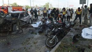 Suicide attacker kills 22 in Pakistan’s Lahore