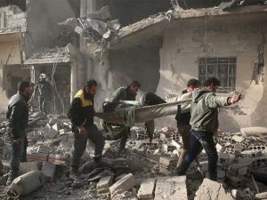 At least 220 dead in ISIS suicide attacks on southern Syria
