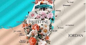 Batur: Palestine map of roses voice of millions