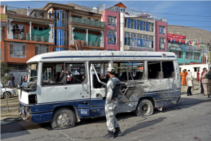 Three killed, 11 wounded as Afghan gov’t bus bombed in Kabul