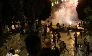 100 Palestinians injured after Israel fired at worshippers at Al-Aqsa Mosque