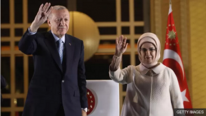 Turkey’s Erdogan celebrates presidential election run-off win
