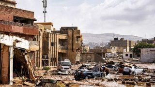 طوفان و سیلاب در لیبی هزاران کشته و مفقودی برجا گذاشته است