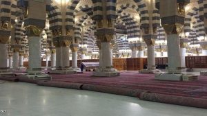 مسجد نبوی کا فرش 1000 نئے قالینوں سے مزین