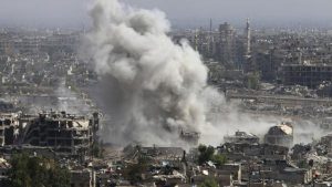 شامی فوج کا جوبر کے علاقے میں زہریلی گیس سے حملہ