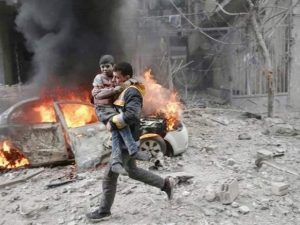 شام میں اتحادی فوج کی بمباری میں 38 افراد جاں بحق