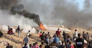 نہتے مظاہرین پر اسرائیلی فوج کا حملہ، 7 شہید، سیکڑوں زخمی