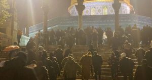 جمعہ کی نماز فجر میں مسجد اقصیٰ فلسطینی نمازیوں سے بھرگئی