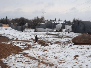 شامی پناہ گزین کیمپس میں 2 شیرخوار بچیاں سردی سے ٹھٹھر کر جاں بحق