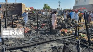 حريق في “تشابهار” يشرد عشرات العائلات