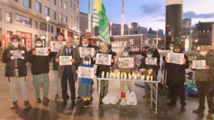 وقفة احتجاجية على ضوء الشموع في بروكسل للتضامن مع كشمير