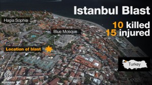Istanbul suicide blast kills tourists