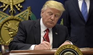 Trump order could mean legal US residents overseas cannot re-enter the country