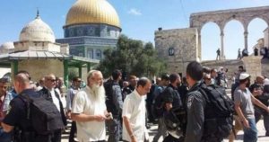 Dozens of settlers defile Aqsa Mosque under police guard