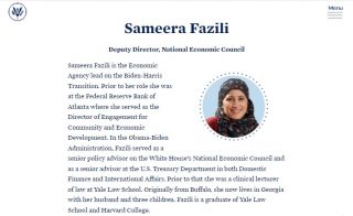 یک زن مسلمان، معاون شورای اقتصاد ملی آمریکا می‌شود