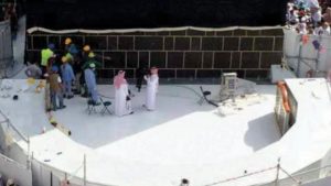 کعبۃ اللہ میں حطیم کی مرمت کا کام مکمل