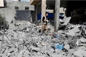 اسرائیلی طیاروں کی غزہ پر بمباری میں 4 بچوں سمیت 12 فلسطینی شہید